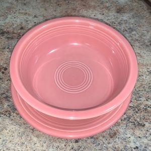 Vintage Rose Fiestaware Small Plate and Bowl